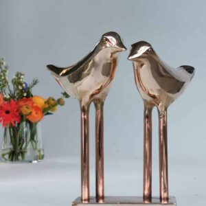 LOVE BIRDS - ægte bronze
